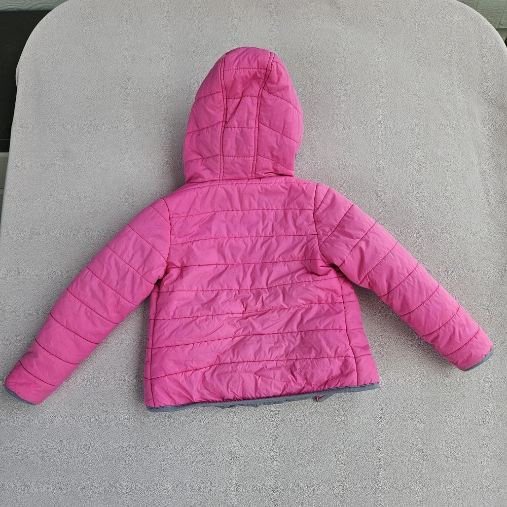 Under Armour Winter Puffer Coat Pink Water Resistant 4 Hooded Outdoor Pockets